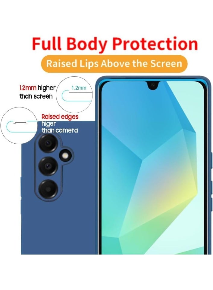 موز Silicone Case for Samsung Galaxy A57, Soft Gel Rubber, Anti-scratch, Shockproof, Slim, Full Body Protection (Blue, Samsung Galaxy A57) - Image 3